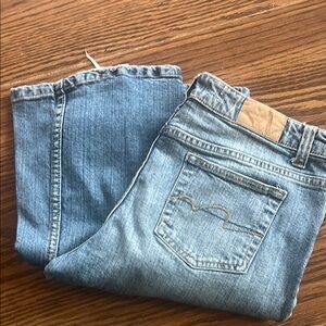 Women’s light blue jeans